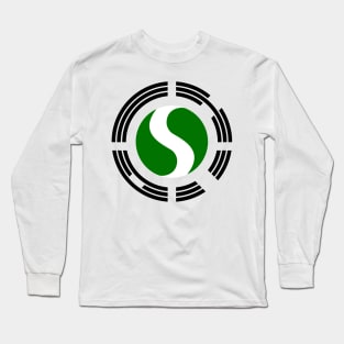 Korean Nigerian Multinational Patriot Flag Series Long Sleeve T-Shirt